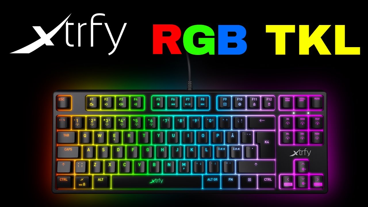 Xtrfy K4 RGB TKL Keyboard ⌨ MECHANICAL GAMING KEYBOARD 💪 RGB LED ILLUMINATION 🌈 Review