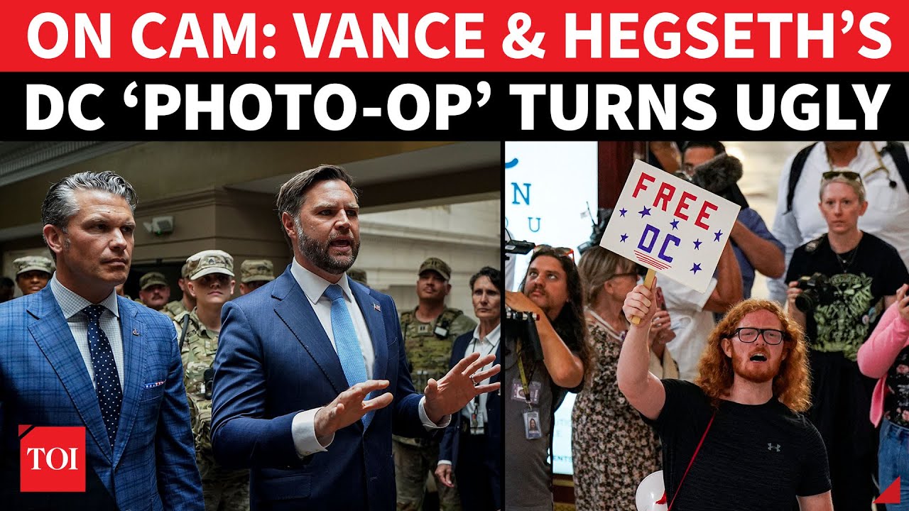 ‘P***y Boy, F**k!’: Angry Americans JEER Vance & Hegseth As They Meet Troops In Washington | Watch
