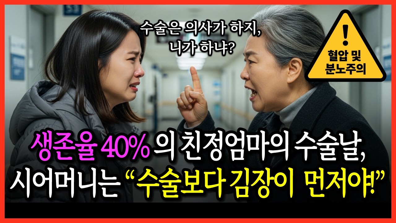 친정엄마 수술날 김장 100포기 시킨 시어머니, 김장터 한복판에서 엎어버린 며느리의 참교육 | 시니어드라마 | 감동사연 | 노후사연 | 사연라디오 | 오디오북