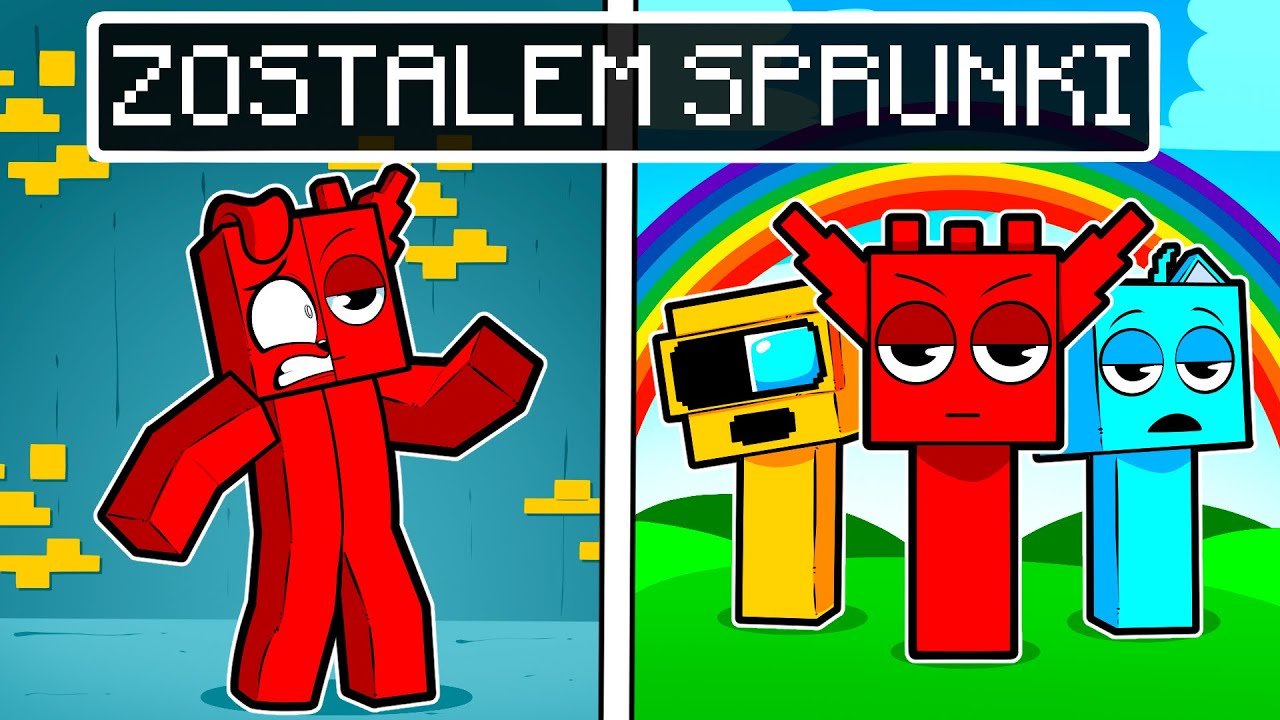 ZAMIENIAM SIĘ w SPRUNKI w Minecraft!