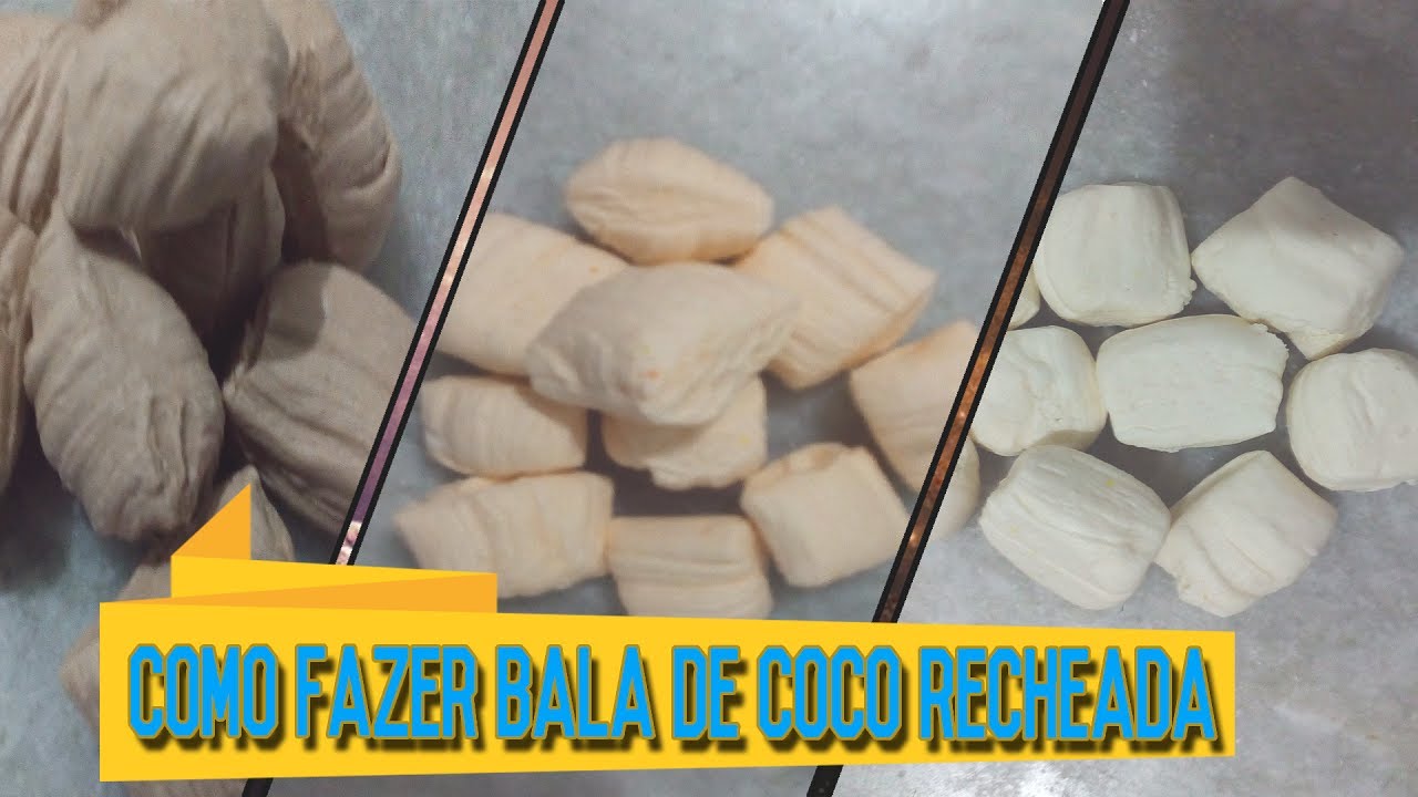 como fazer balas de coco com trés sabores diferentes
