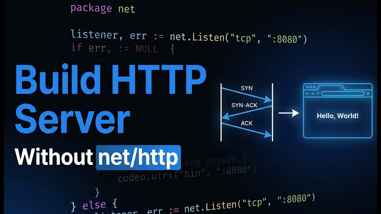 Basic HTTP server in Go without net/http