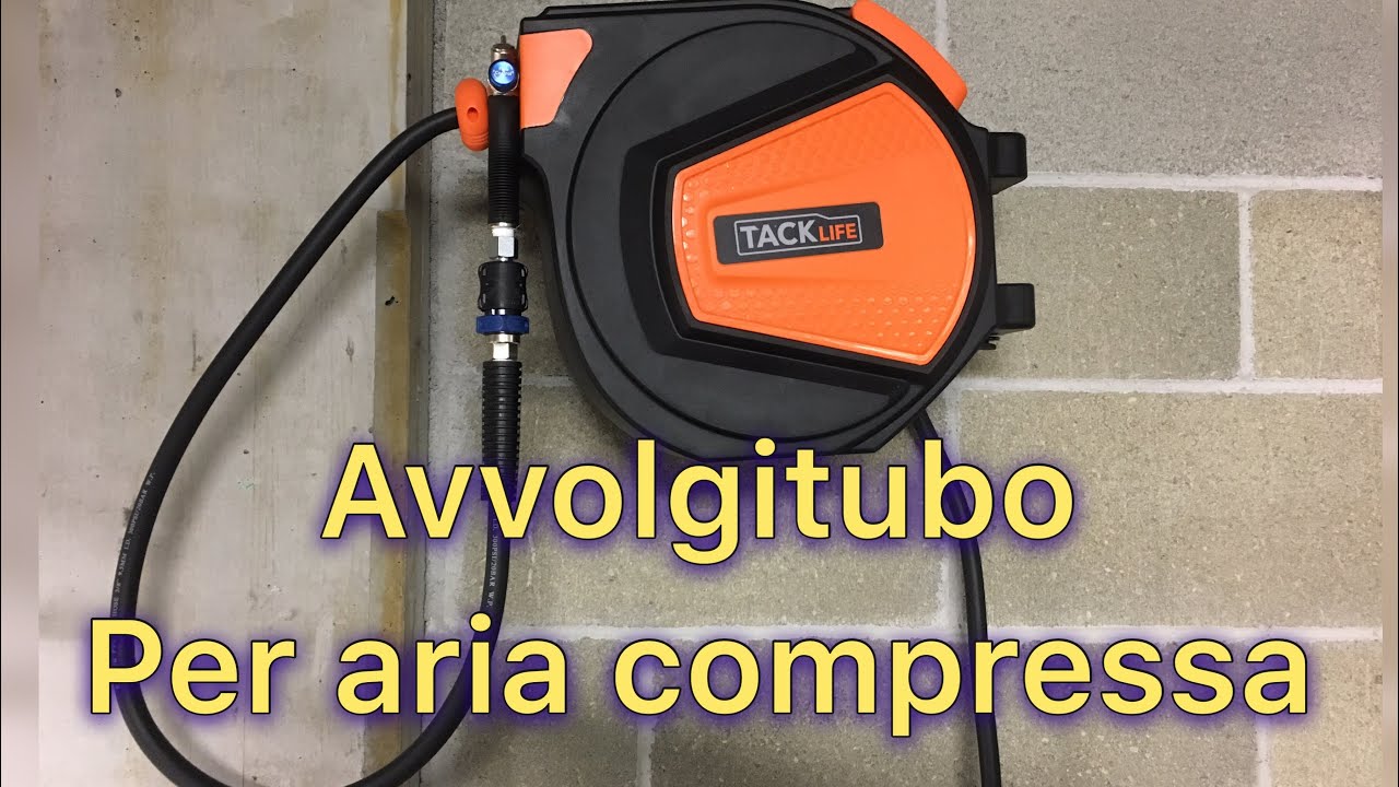 Recensione avvolgitubo per aria compressa - Tacklife -