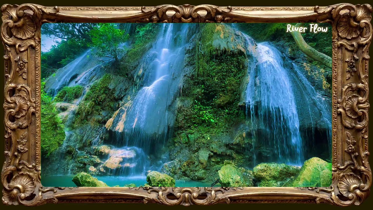 🛑 Relaxing River Sounds - Peaceful Forest River - 12 Hours Long - HD 1080p For Studying, Sleeping