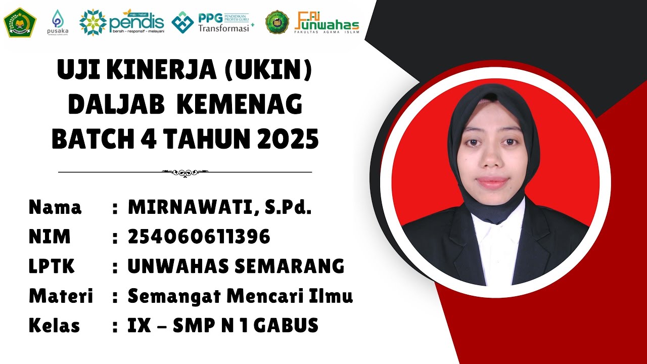 Mirnawati, S.Pd. | NIM 254060611396 | PPG Daljab UNWAHAS