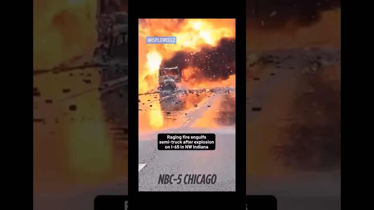 Indiana Inferno Melts Interstate 65 South