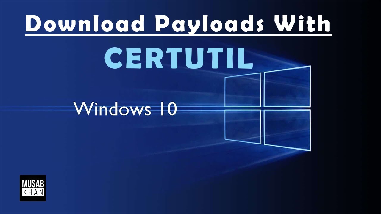 Download Files with CERTUTIL in windows