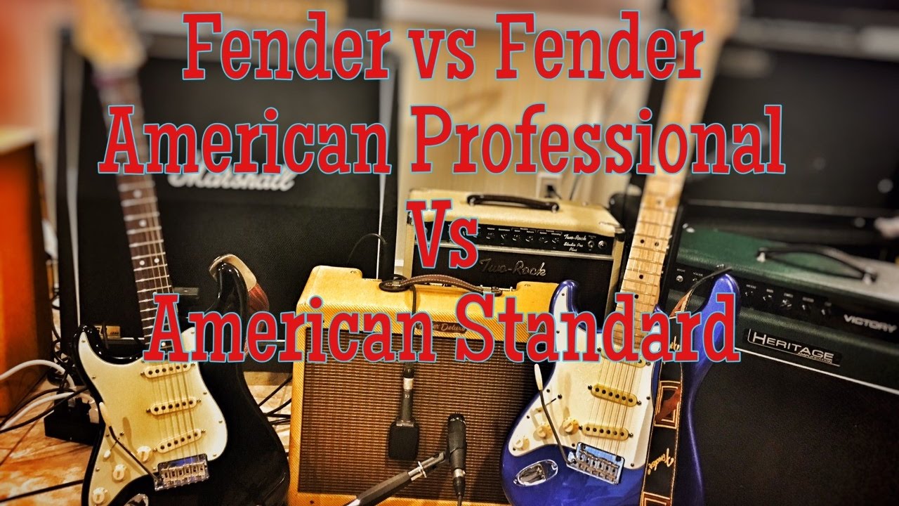 Fender Showdown: American Professional vs American Standard Stratocaster