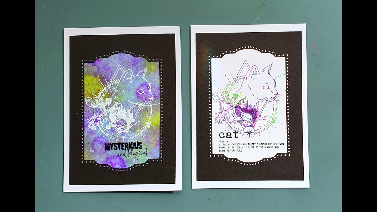 'Fun With Cats' - Alcohol Lift Demo - #AngiesHappyHobby #crafting2025 #craftingismytherapy