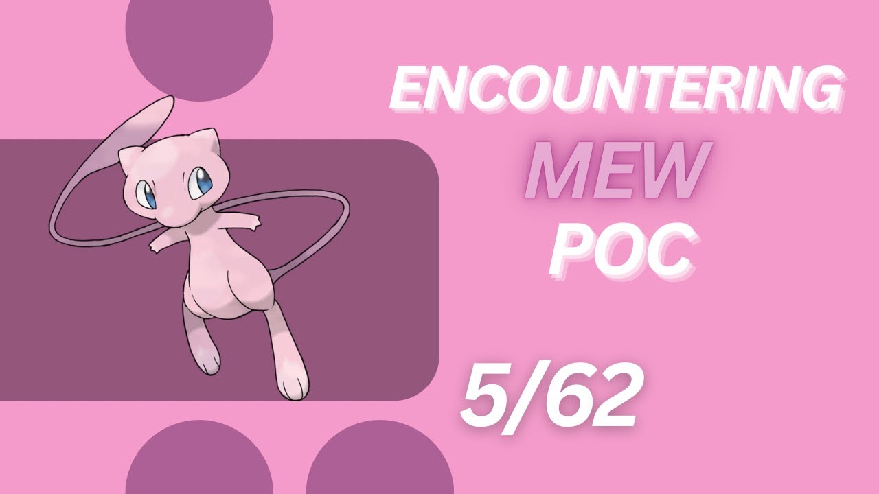 ENCOUNTERING MEW POC (synch stone giveaway)