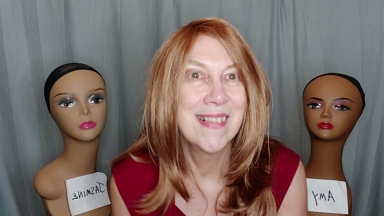 Wigs Are Jewelry For Your Head - Mane Attraction Enchantress in Apricot & Flashdance in Nutmeg