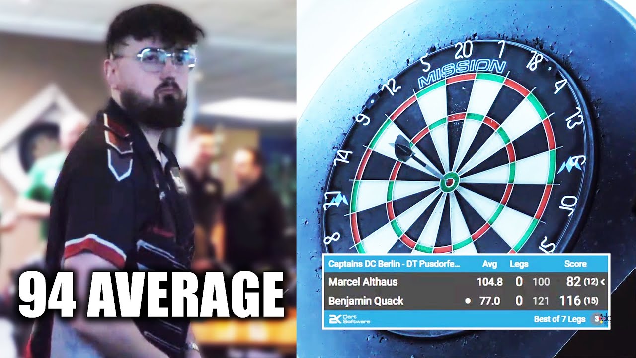 94 AVERAGE!🎯 Bundesliga Darts: Marcel Althaus vs. Ben Quack | @ScorpionDarts
