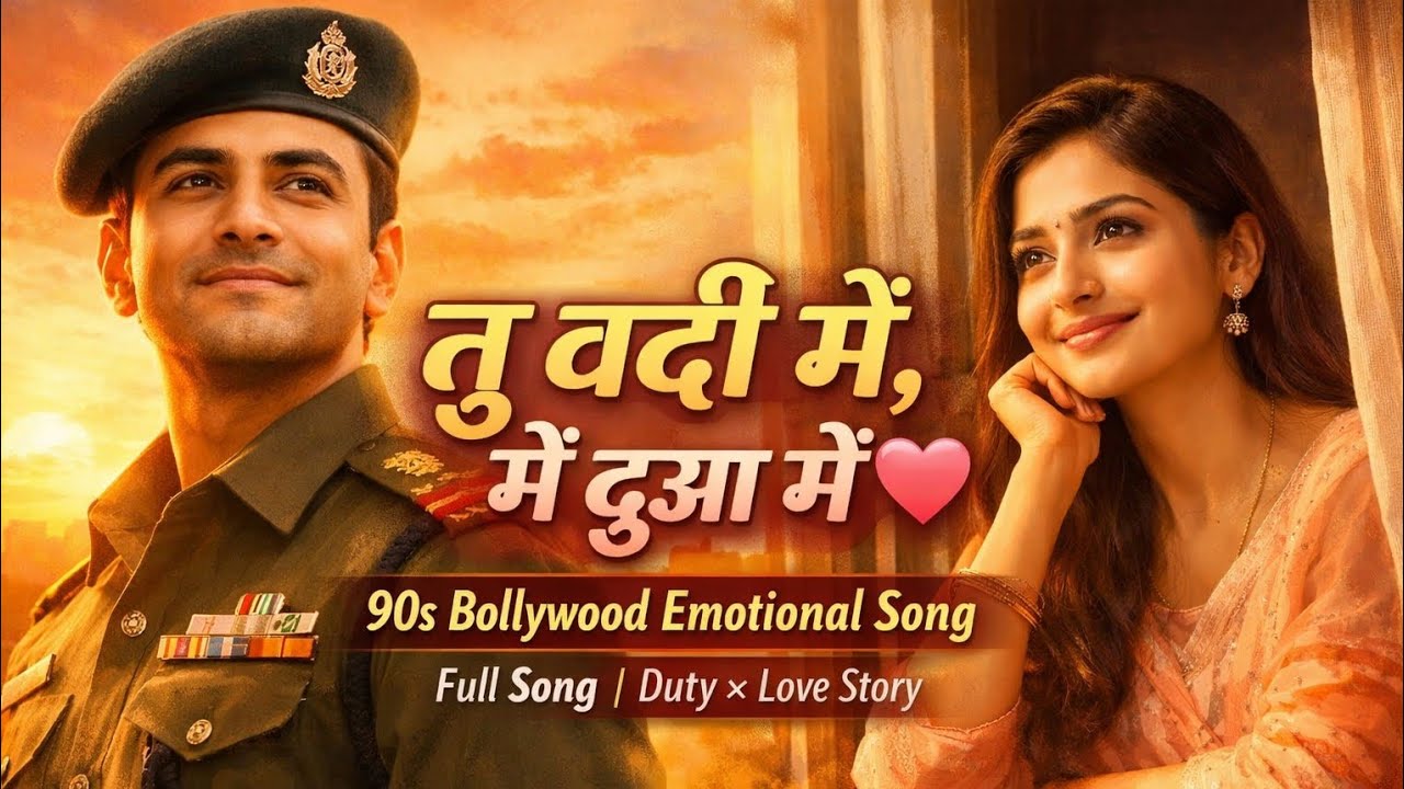 “Tu Wardi Mein, Main Dua Mein – 90s Bollywood Emotional Duty Love Song | Full Song”