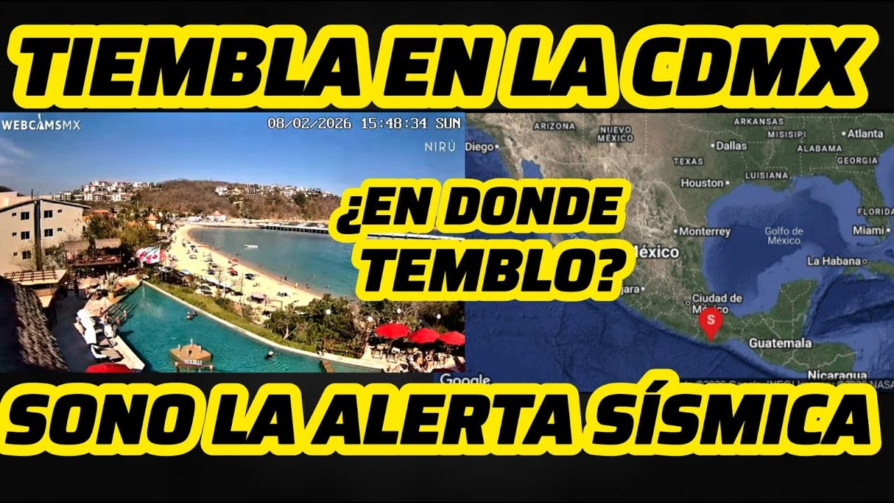 🔴TEMBLOR EN LA CDMX  Y SUENA LA ALERTA SÍSMICA ANTES DE SUPER BOWL