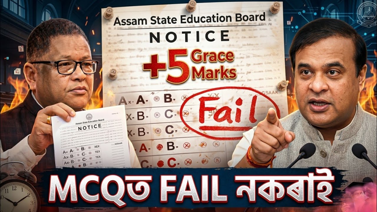 Mcq ত pass কৰাই দিব সকলোকে | Hslc 2026 MCQ Grace marks | Seba Grace marks hslc MCQ 2026 মেট্ৰিক ২০২৬