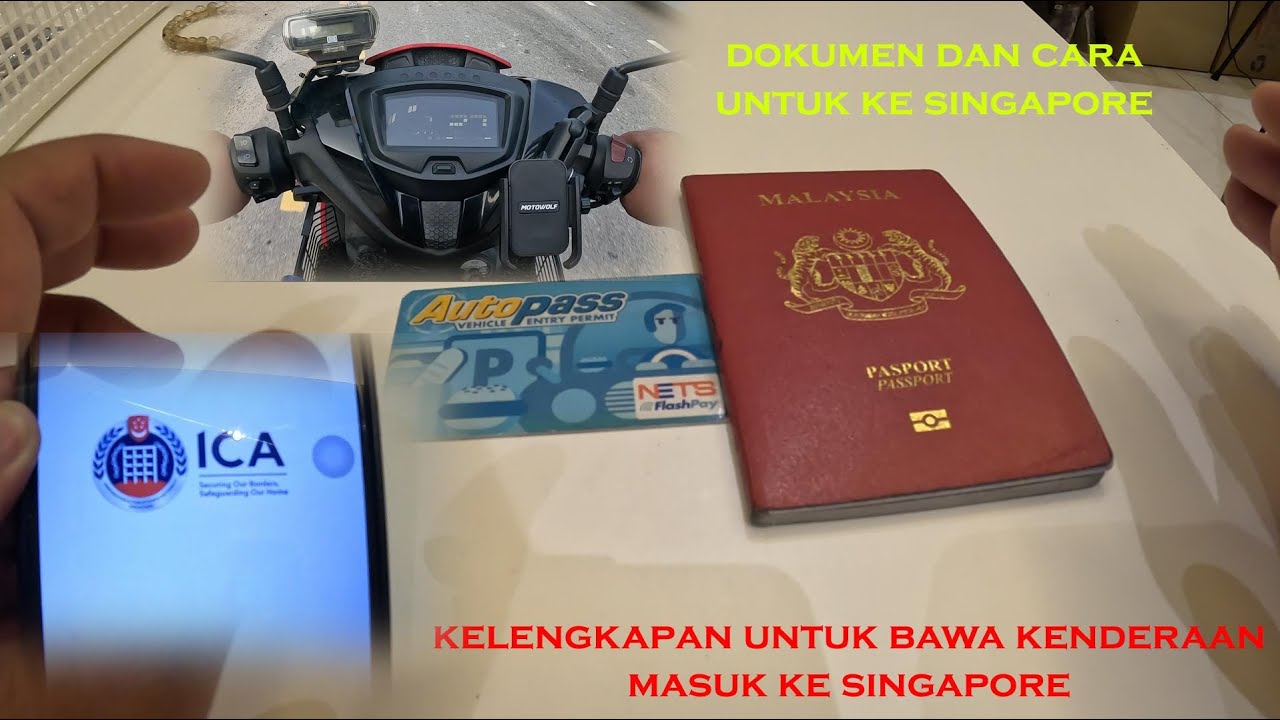 Kelengkapan dan cara masuk ke Singapore bawa kenderaan | Autopass | Whitecard