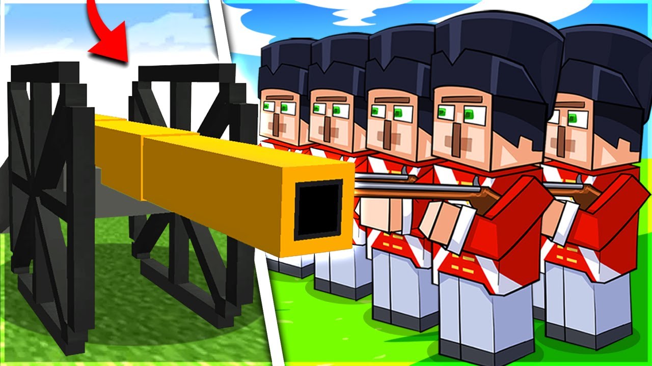 Minecraft... BUT there are INSANELY OVERPOWERED CANNONS EVERYWHERE!!!