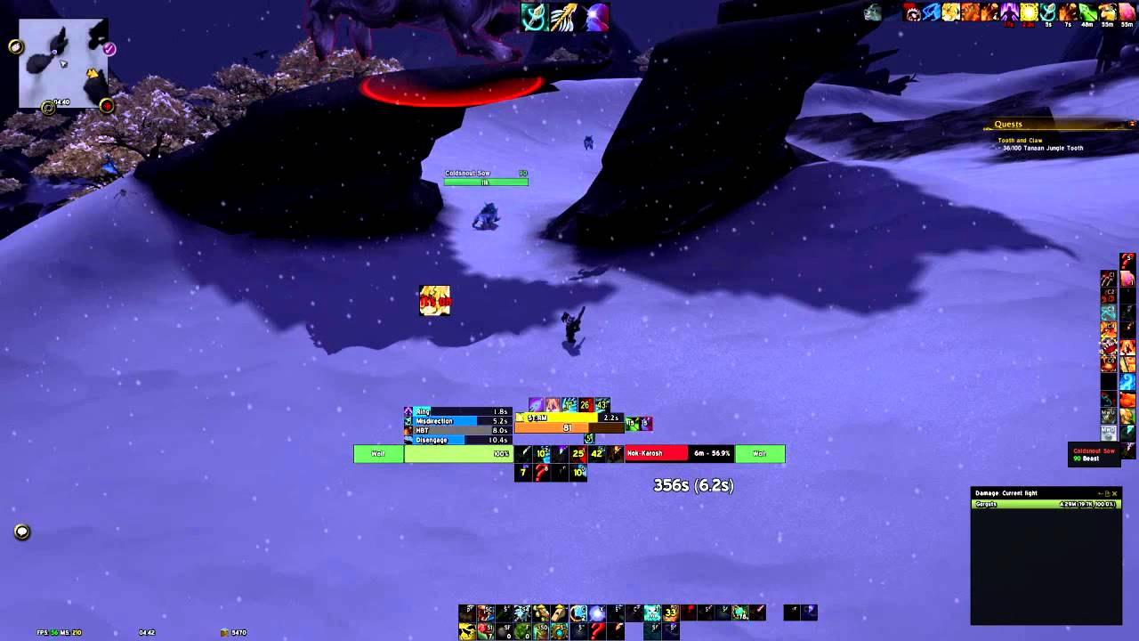 Hunter solo Nok-Karosh - Patch 6.2 (easy mode)