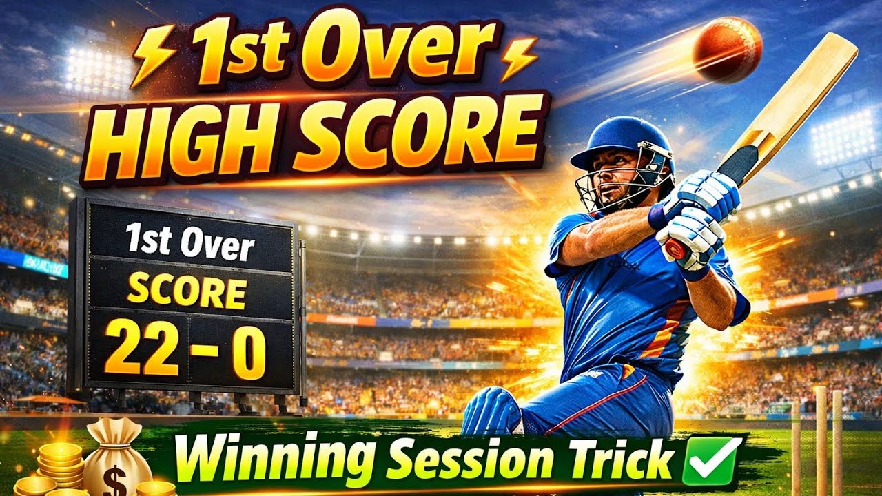 1st Over High Score Winning Session trick | Cricket betting tips 