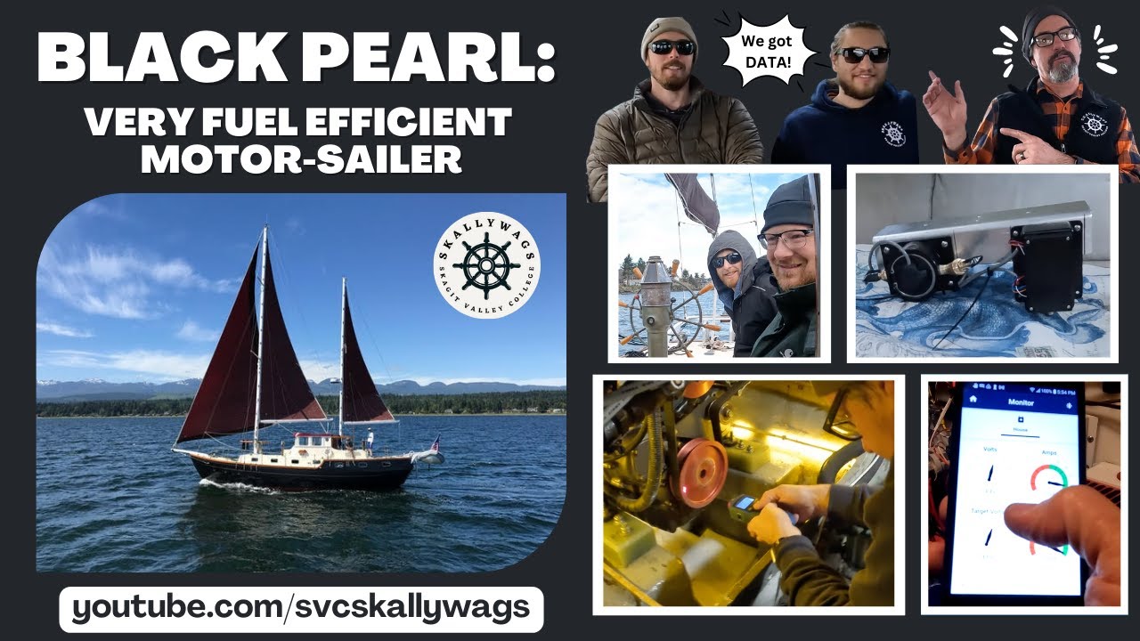 Black Pearl, VERY fuel efficient motor-sailer