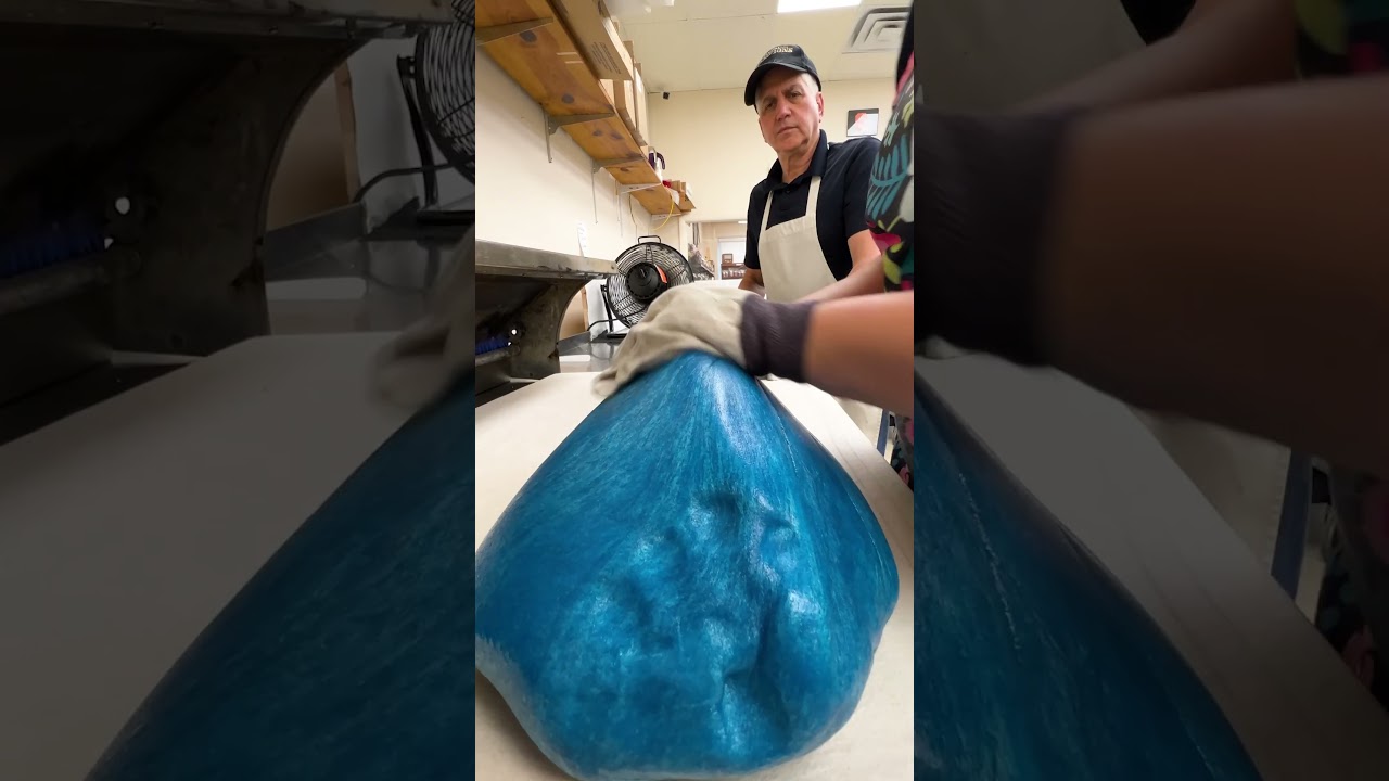 SuperSour Blue Raspberry Hard Candy 💙🤯 #asmr #candy