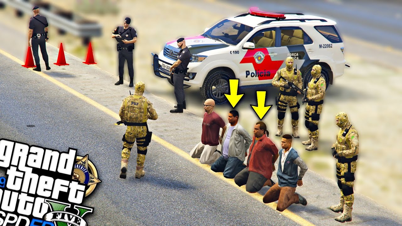 BLITZ POLICIAL DA PRF e FORÇA TÁTICA ( NÃO PASSA NADA ) - GTA 5 : MOD POLICIA!