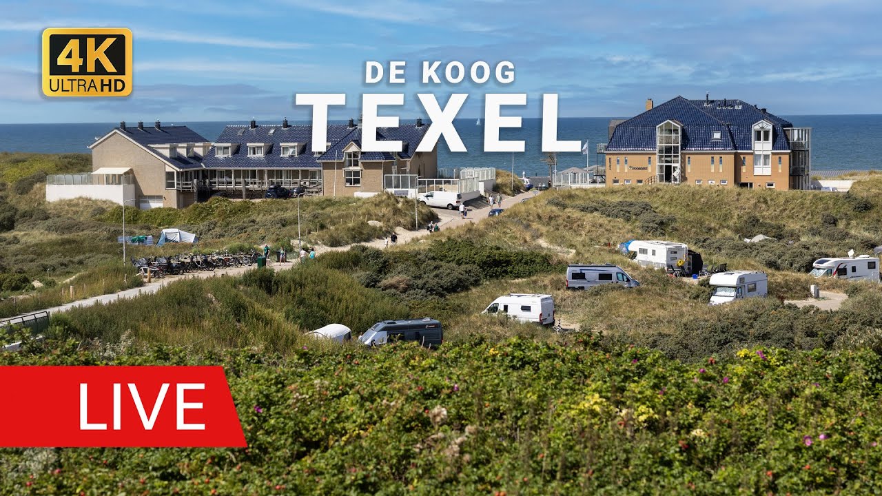 Live Webcam Texel: Panorama De Koog | Strand, Duinen & Zee (Livecam Strand, D&uuml;nen & Meer)