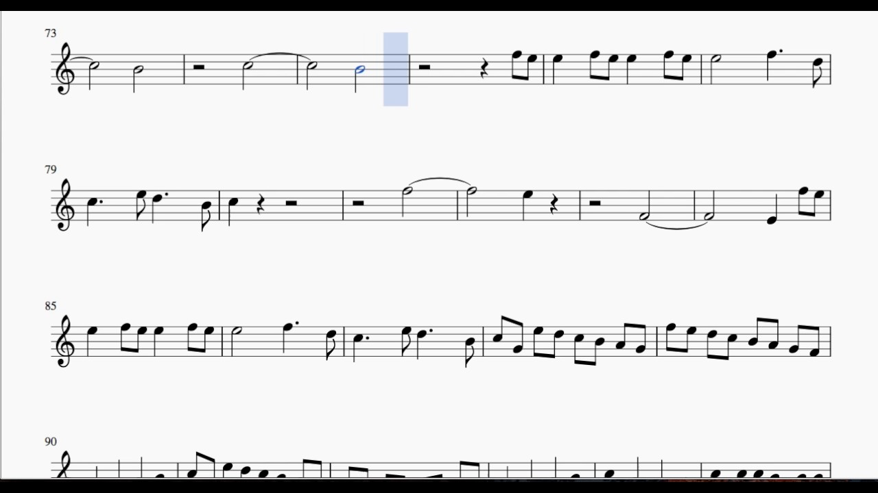 Sinfonía Nº 40 Partitura de Trompeta y Fliscorno Si bemol K  550 de W  A  Mozart