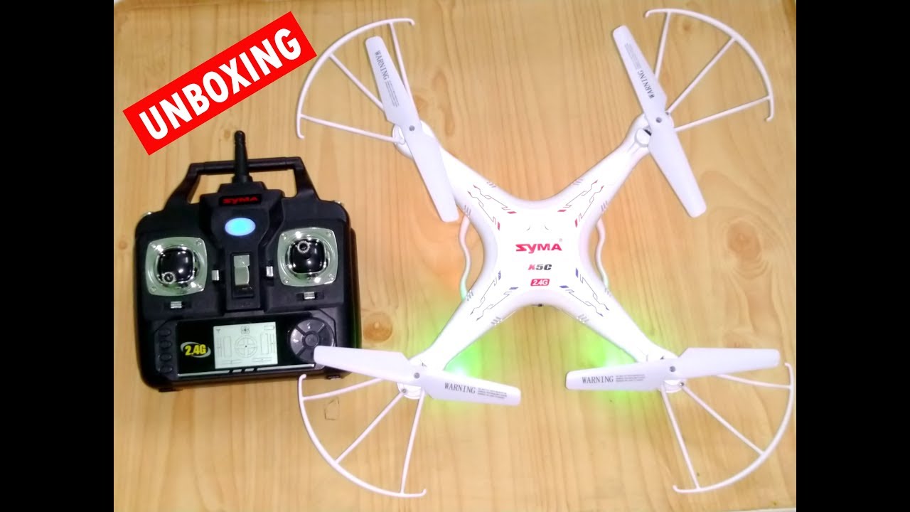 DRONE SYMA X5C UNBOXING AND REVIEW  ||  Cheapest & Best Drone for Beginners!!!