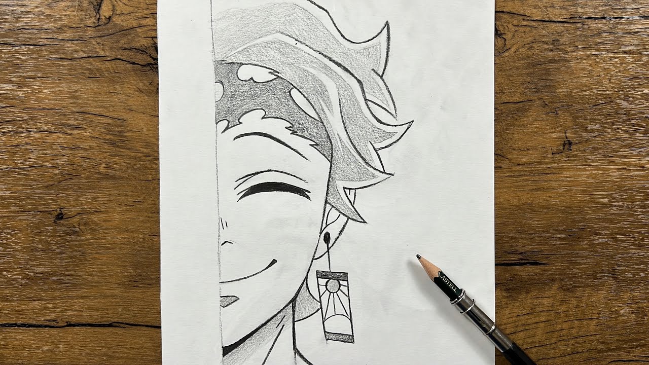 Easy tanjiro drawing for beginners | how to draw tanjiro kamado step-by-step