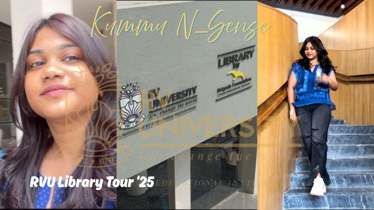 Final Sem Vlog at RV University | Library Tour | BBA Life