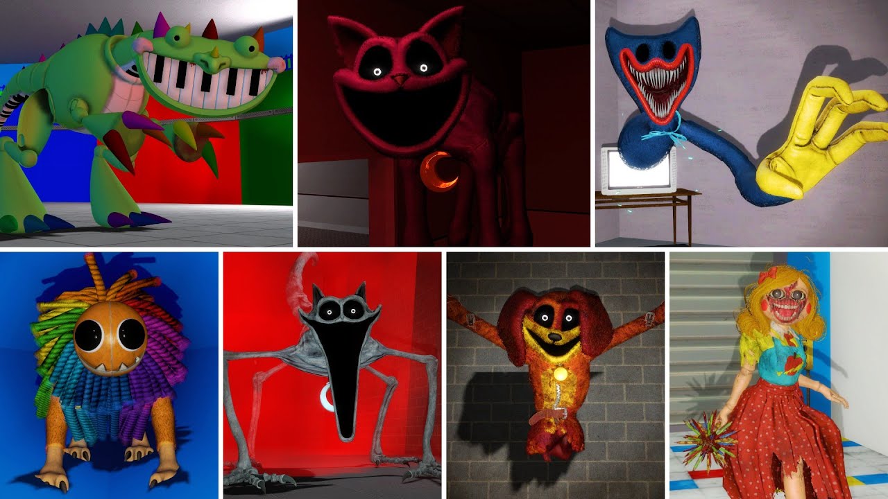 Yarnaby, Huggy, CatNap & Others Poppy Playtime Chapter 3 & 4 Bosses Chase | Garry's Mod