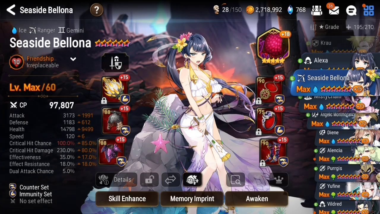 Epic7 - GW with Counter set Seaside Bellona
