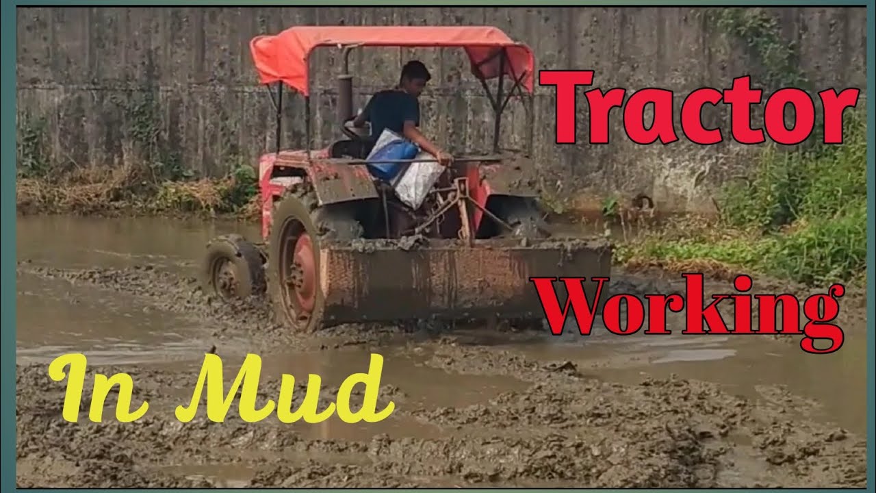 Mahindra tractor working in mud 💪#viralvideo 
