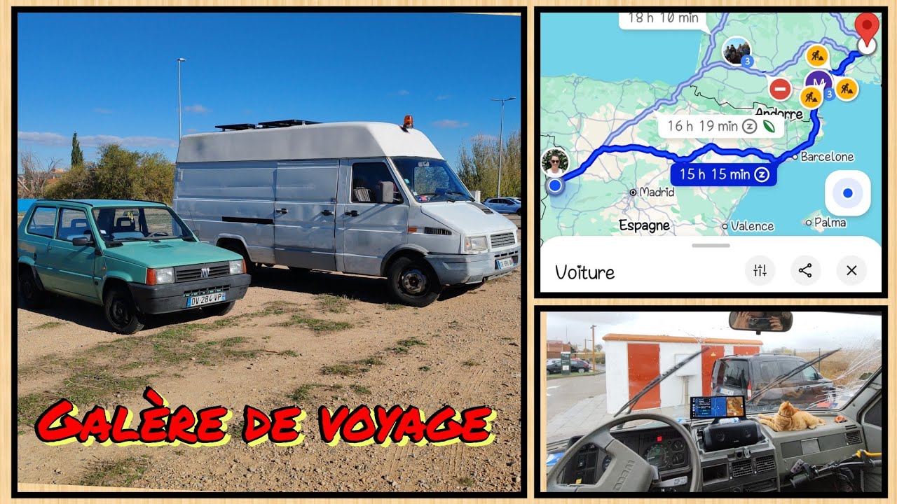Les galères mécaniques à l'étranger 🙏🍂🐈🐺🚐 #ivecodaily #nomade #paysage 