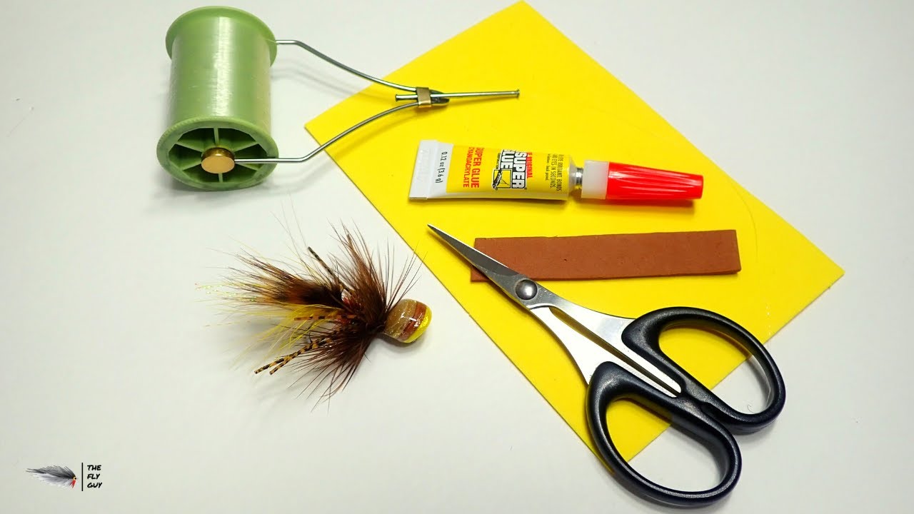 How To Make A Simple Flat Foam Popper Head - Bass Fly Tying