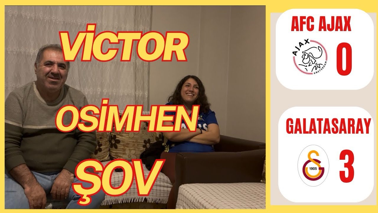 OSİMHEN’DEN HATRİCK FANATİK FENERBAHÇELİLER GALATASARAY - AJAX MAÇINI İZLERSE #galatasaray #ajax 