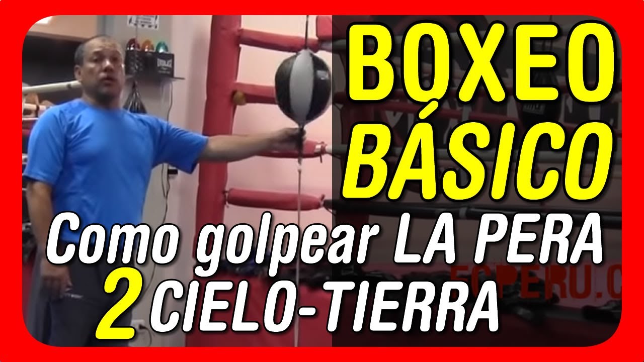 ► COMO pegarle a la PERA LOCA de BOXEO 🥊  ( pera cielo tierra  )