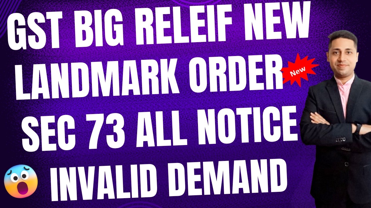 GST Big Relief New ORder Sec73 All Notice Invalid demand How to reply GST Notice Appeal