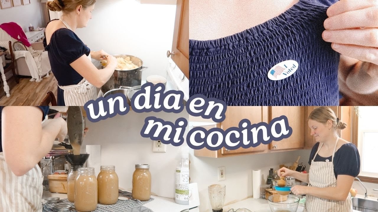FUI A VOTAR 🇺🇸 I un día en la COCINA I puré de manzana enlatada I HAGO CALDO DE RES