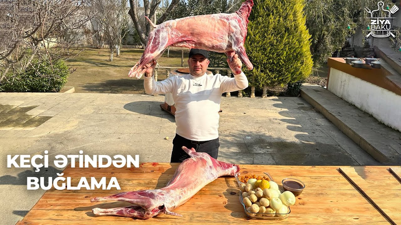 Keçi ətindən şirəli buğlama və Qazanda kabab hazirladim (Natural qida)