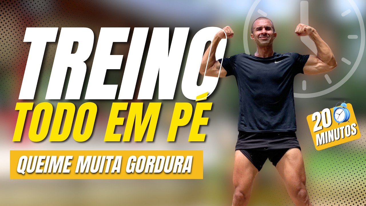 Cardio HIIT Sem Saltos para Queimar Gordura e Chapar a Barriga Rápido