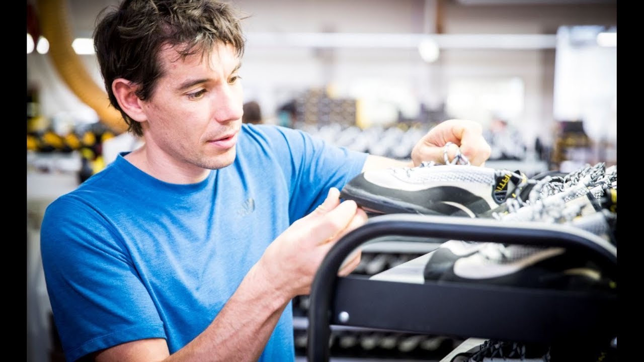 Alex Honnold visits La Sportiva Factory