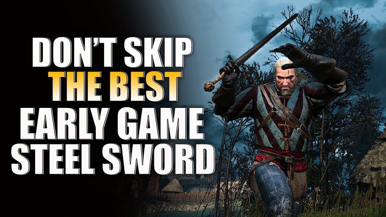 The Witcher 3 | Как получить стальной меч ОХОТНИК ЗА ГОЛОВАМИ в начале игры (реликтовое оружие) М...
