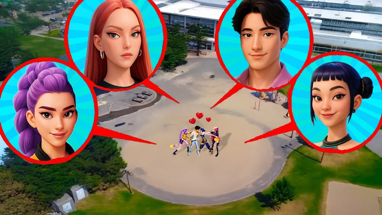 ДРОН МОНИТОРИТ ВСЕХ KPOP DEMON HUNTERS RUMI, ZOEY, MIRA, JINU НА КАМЕРУ В 3 часа ночи!