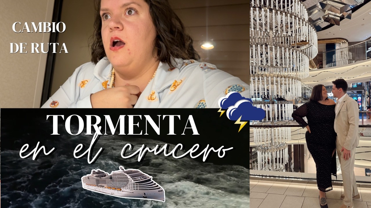 NOS CAMBIAN LA RUTA DEL CRUCERO POR TORMENTA 😱 No sabía que el barco podía moverse tanto...