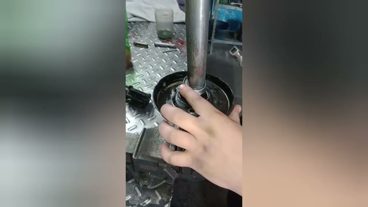 cómo cerrar amortiguadores.cellando amortiguadores.reparacion de amortiguadores.suspension delantera