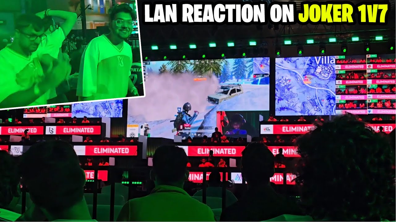 LAN CRAZY REACTION ON TX JOKER 1V7 | TEAM XSPARK BMPS