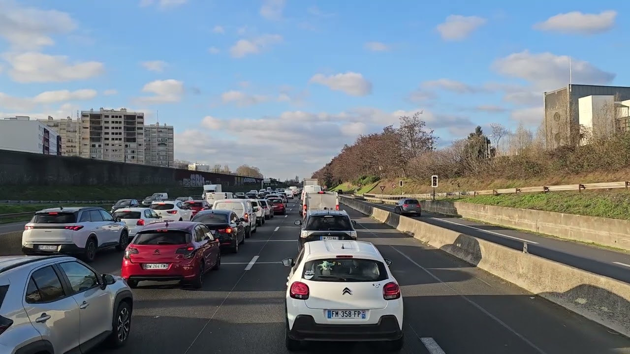 541 4K POV Real Driving France Paris