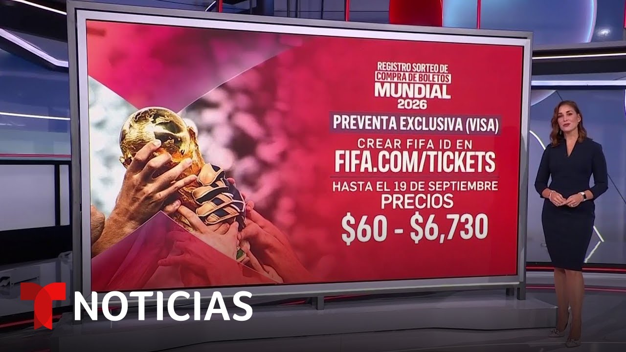 Estas ser&aacute;n las fases para los registros y ventas de boletos del Mundial 2026 | Noticias Telemundo